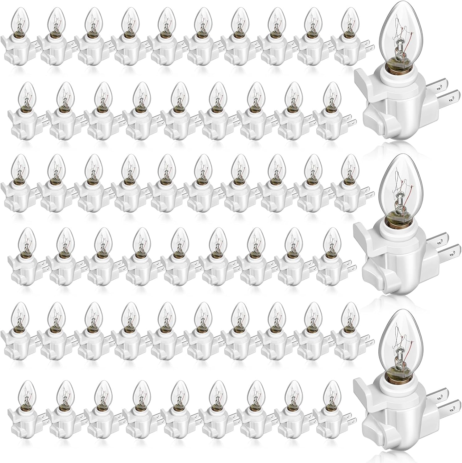 60 Set Plug in Night Light, 60 Pack Plug in Night Light Module 60 Pack