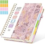 Spiral Notebook, A5 Size 5 Subject Notebooks College Ruled with Tabs and Removable Dividers, 300 Pages 100GSM Thick Spiral Ruled Lined Writing Journal Notebook for Work, School（6.2"x 8.5"）