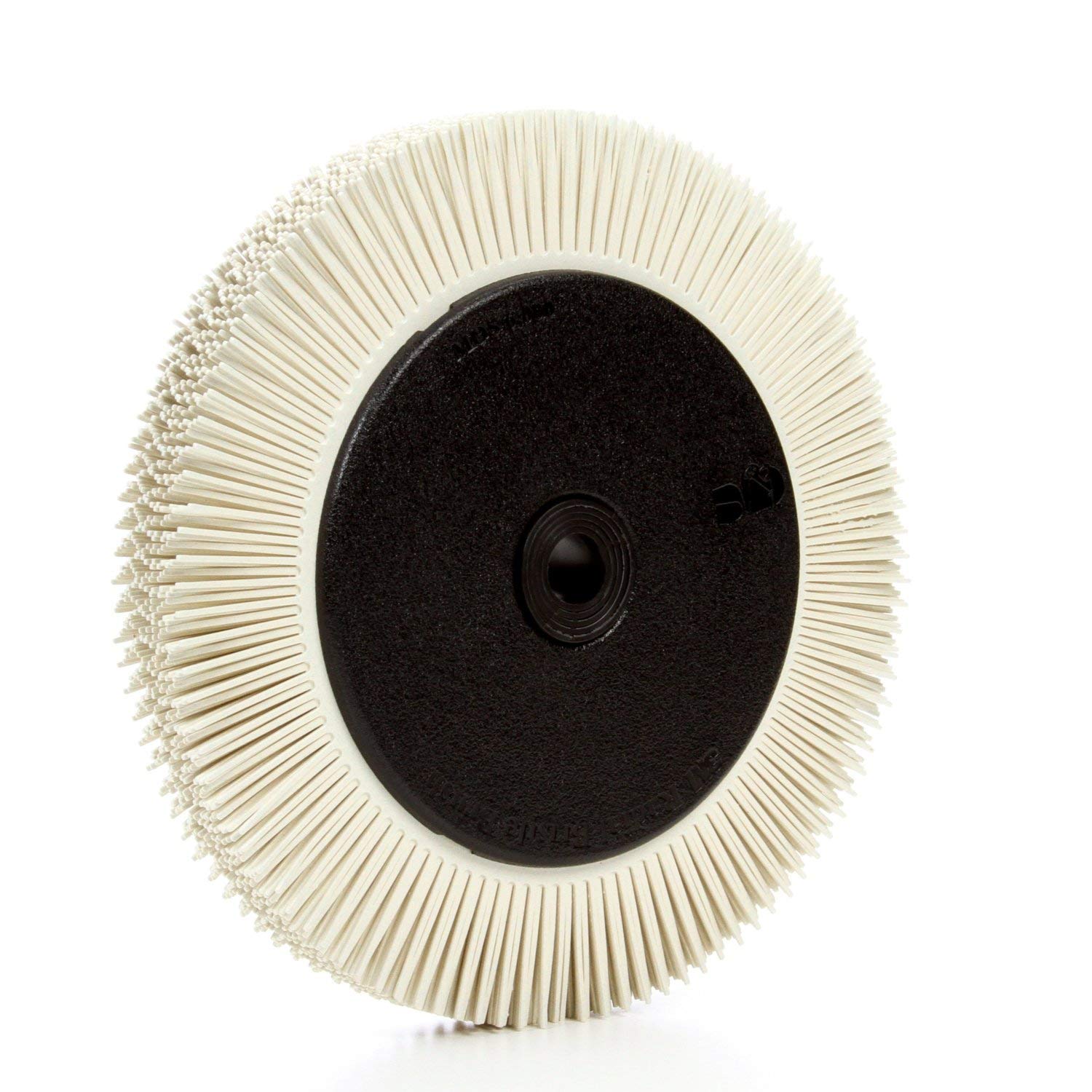 Cubitron Scotch-Brite Radial Bristle Brush, 8 in x 1 in x 1-1/4 in 120 with Flange