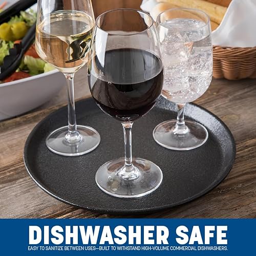 Miniatura 5 de Carlisle FoodService Products CFS 1100GR2004 Griptite - Bandeja redonda para servir 2, 11 pulgadas, color negro (paquete de 12)