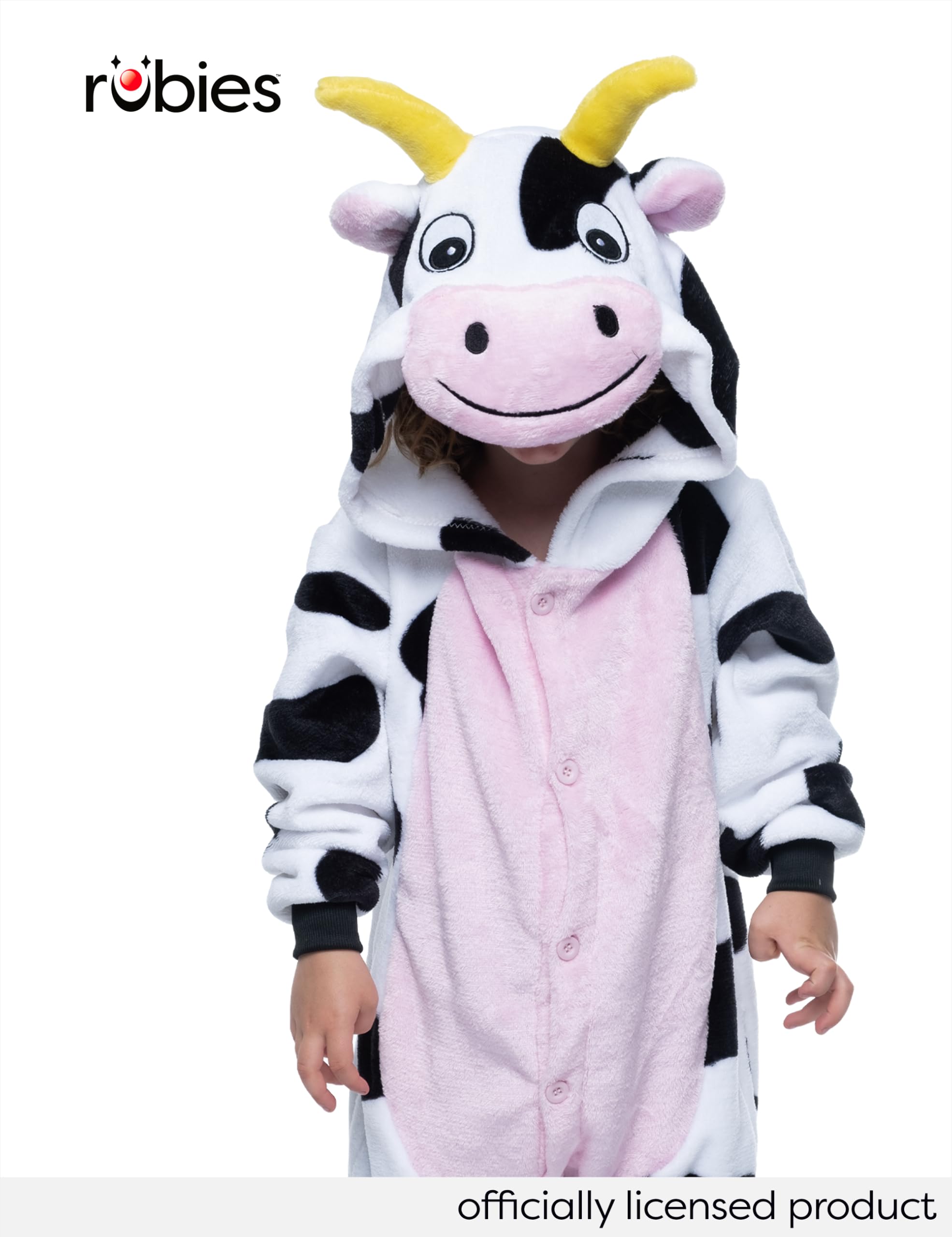 Rubies Costume Da Mucca Con Tutù Per Bambine – Include Vestito, Fascia, Guanti, Scaldamuscoli E Collant, Taglie 3-4 E 5-7 Anni - 2