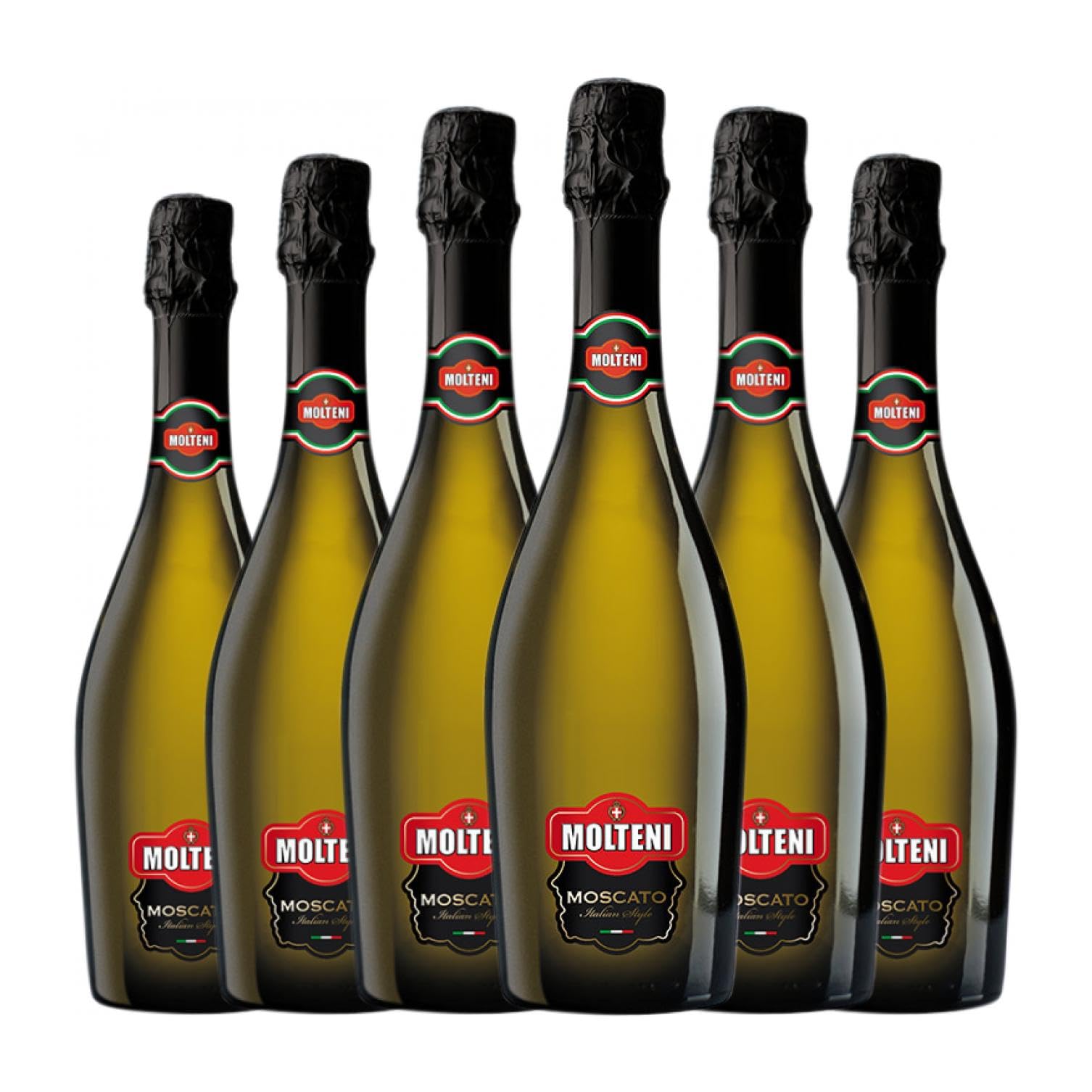 Molteni Bianco Moscatel Amarillo Moscato d'Asti 75 cl Espumoso blanco (Caja de 6 Botellas de 75 cl)
