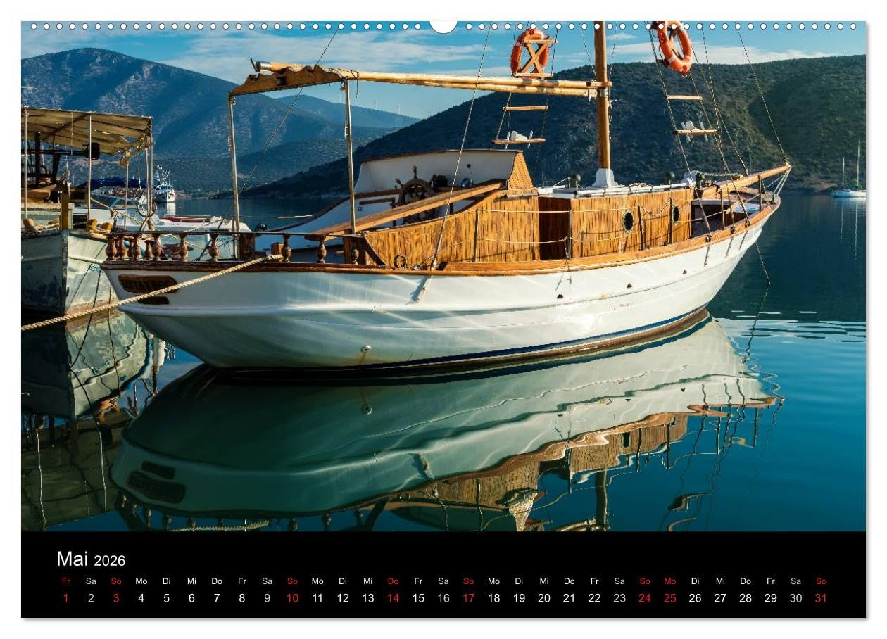 Peloponnes - Einladung zum Chillen (hochwertiger Premium Wandkalender 2026 DIN A2 quer), Kunstdruck in Hochglanz: Peloponnes - Eine Einladung zum chillen und kulturen (CALVENDO Orte)
