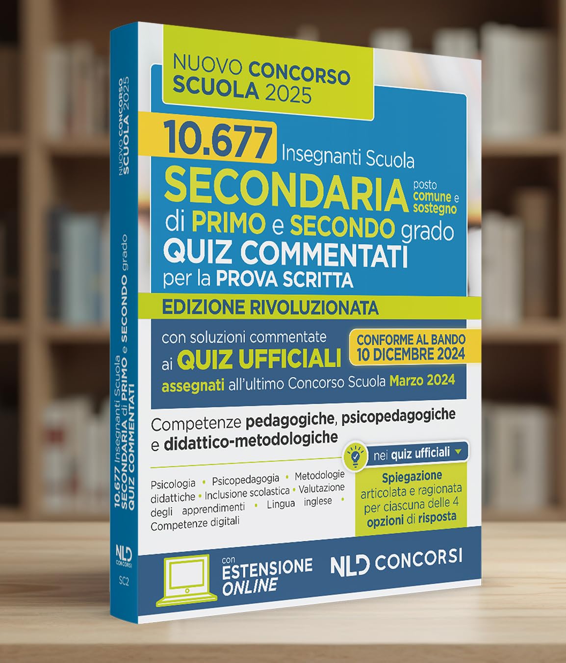 Concorso scuola 2024-2025. Quiz commentati con svolgimento prove ufficiali. Con espansione online