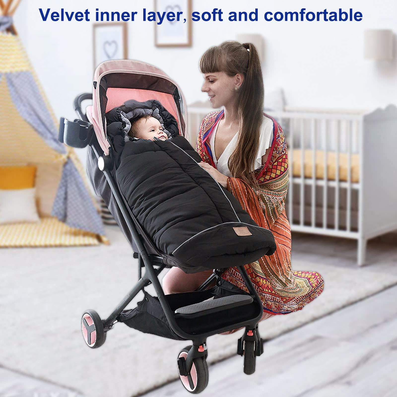 Universal Footmuff For Pushchair Toddler Winter Outdoor Waterproof