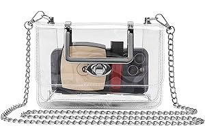 Stadium Approved Small Silver Clear Crossbody