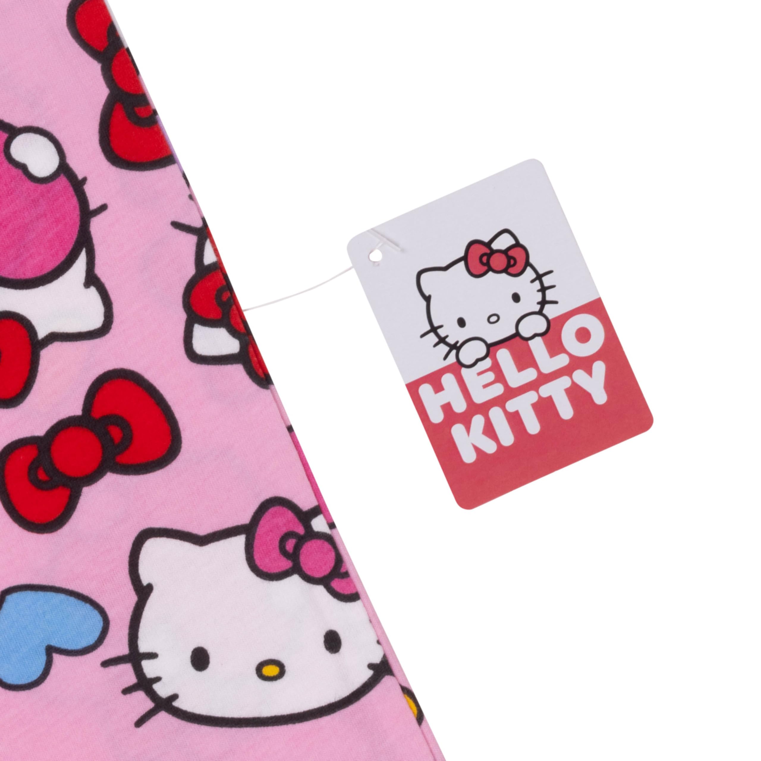 Hello Kitty Lot de 2 pantalons de pyjama 100% coton pour filles ou femmes, Rose