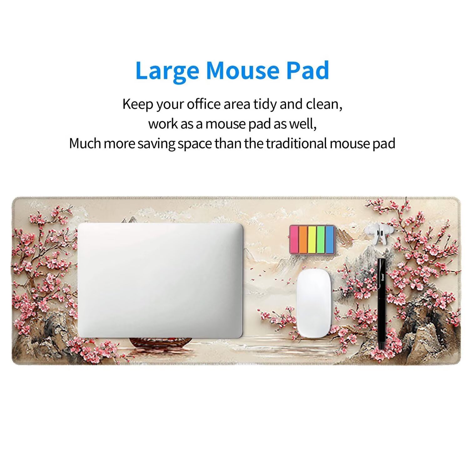 Tappetino per Mouse XXL 1400 x 600 x 3mm Tappetino Mouse Gaming Grande, Mousepad con Base in Gomma Antiscivolo, Tappeto per Tavolo da Gaming per Mouse e Tastiera, Accessori PC (ragazza lupo) V-716