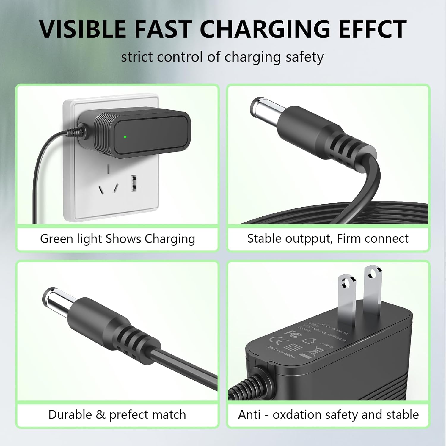 21V Charger for Lithium Battery Mini Chainsaw Compatible with Mini Chainsaw, Leaf Blower, Hedge Trimmer 20V / 21V Lithium Battery Adapter Charger. Universal - Image 4