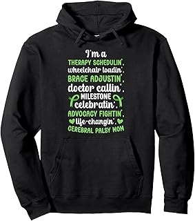 Cerebral Palsy Mom Definition Cerebral Palsy Warrior Mother Pullover Hoodie