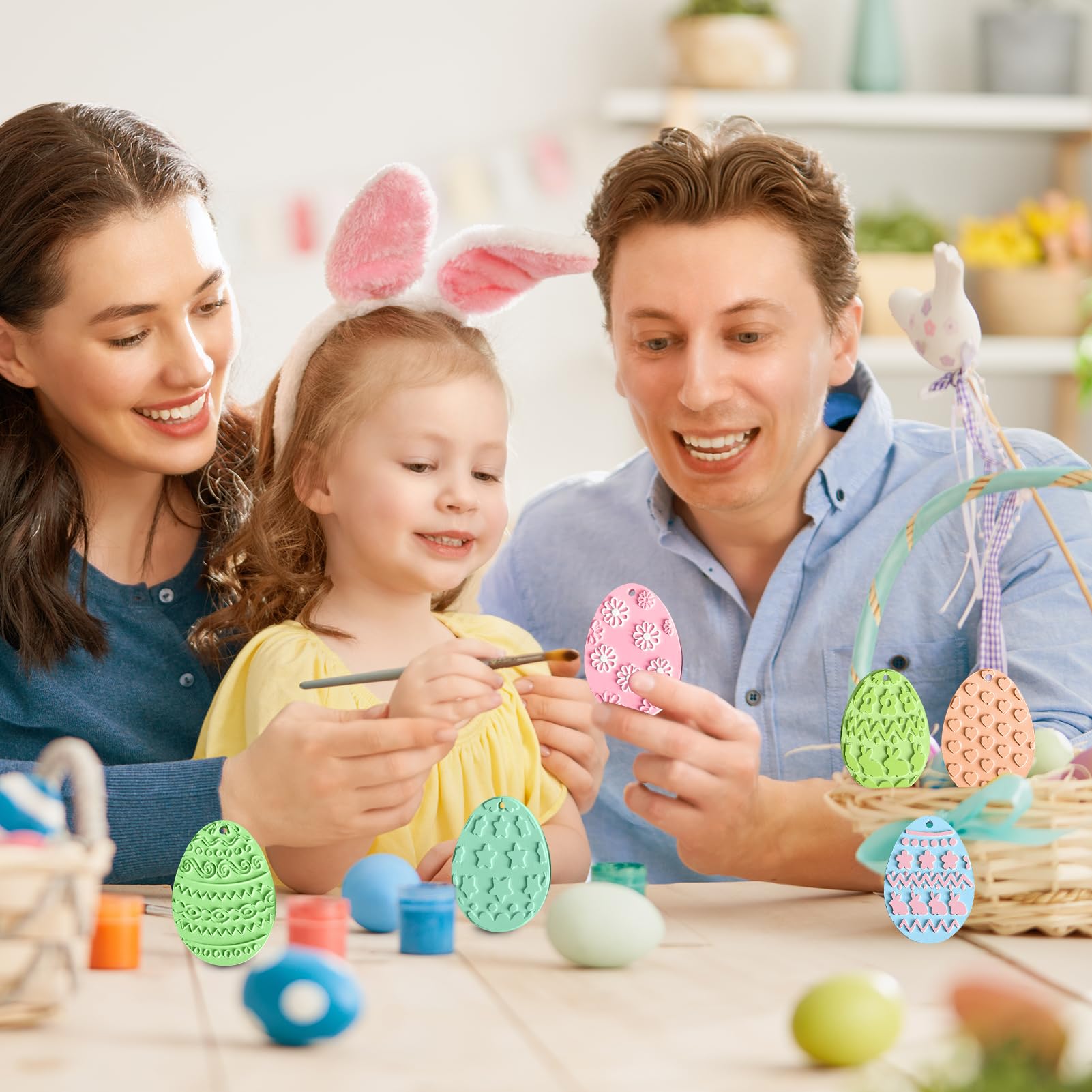 Stampo in silicone per Pasqua, coniglio pasquale, stampi in silicone, stampi per colata 3D, per conigli, Pasqua, coniglietto, Pasqua, stampi in silicone, stampi per candele fai da te (L