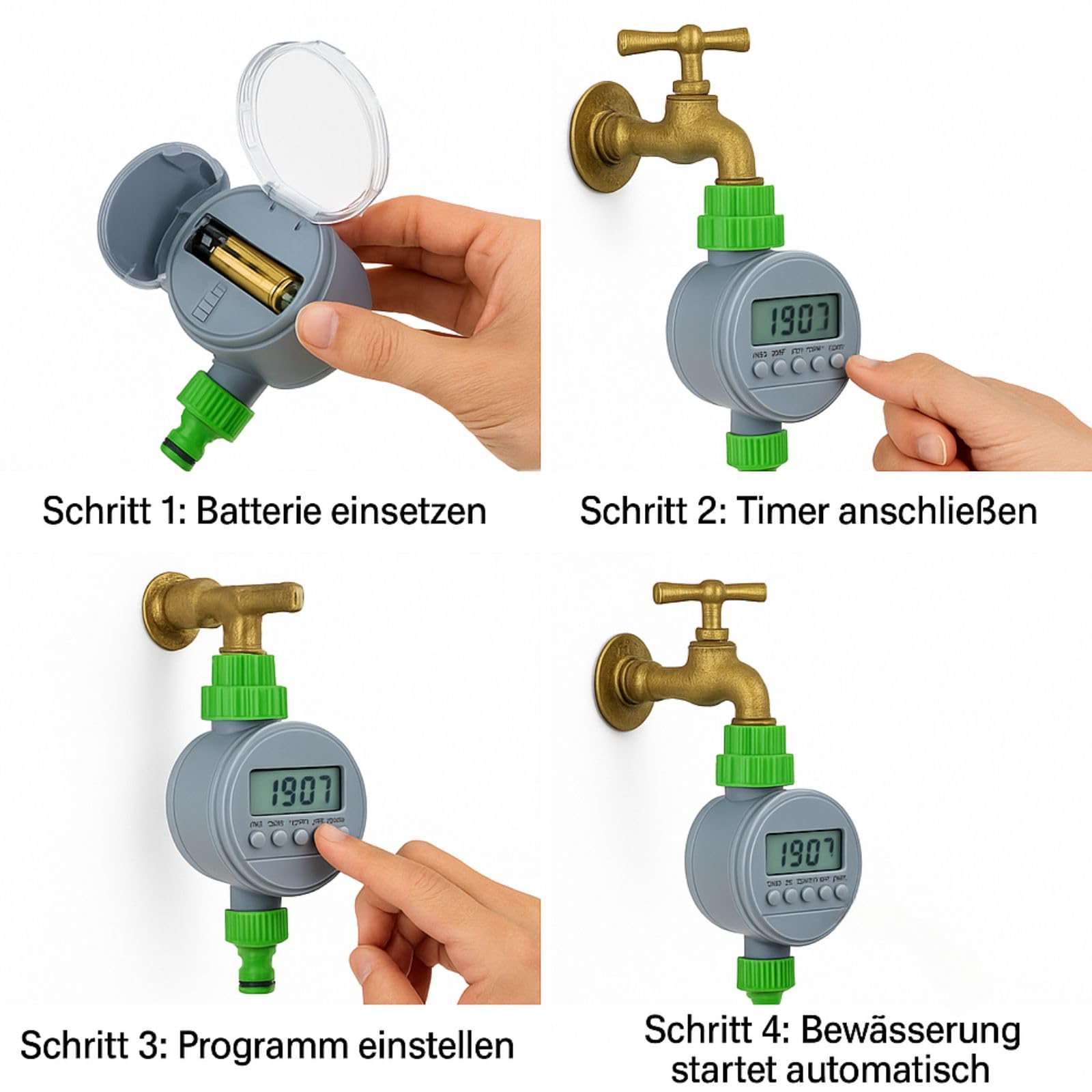 Weedness Water Master Programmatore di irrigazione digitale - Sistema di irrigazione automatico
