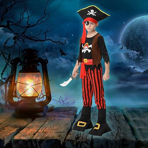 Miniatura 6 de Pirate Costume for Kids Pirate Role Play Halloween Pirate Dress UP