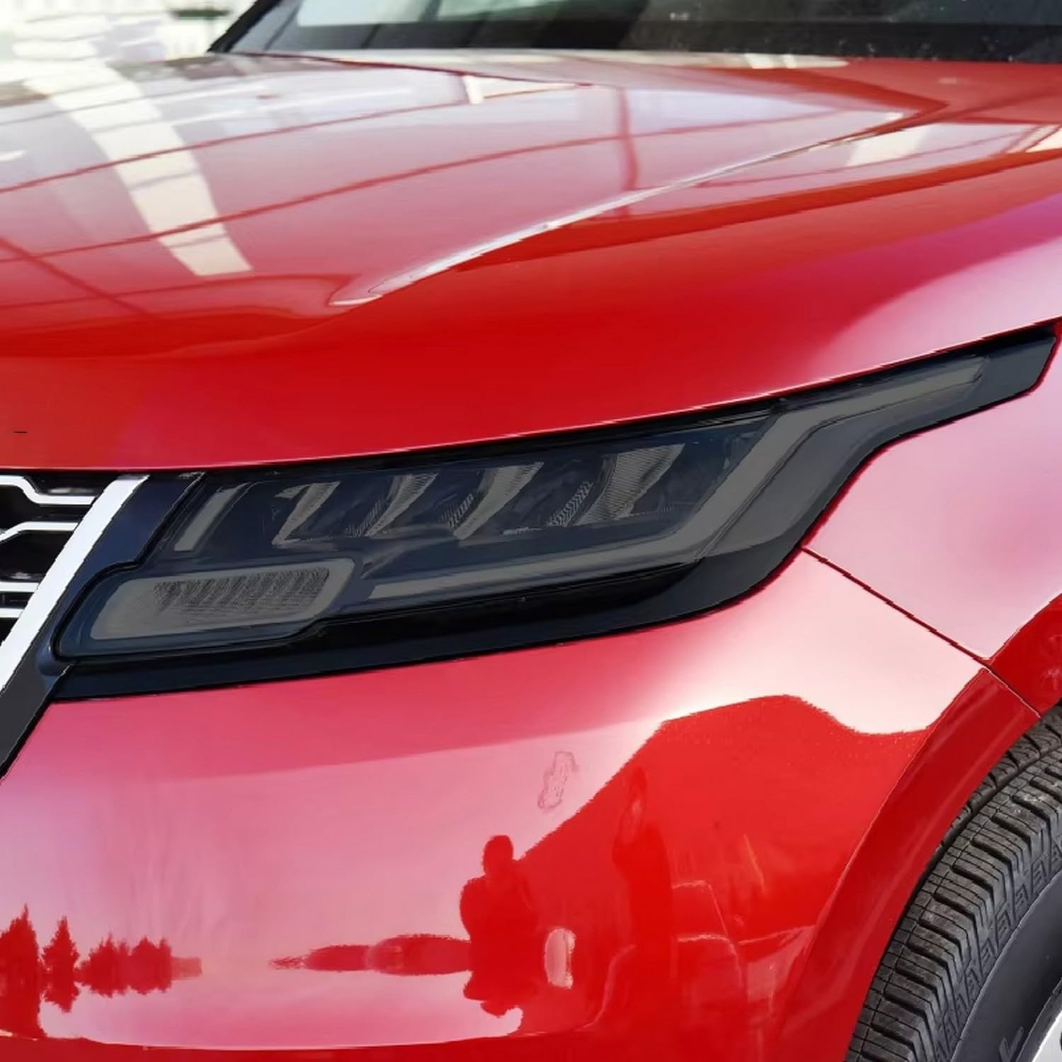 Film phare Range Rover Sport TPU noir fumé transparent