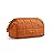 BAGSMART Makeup Bag Travel Toiletry Bag, Puffy Padded Make Up Bags for Women Makeup Organizer Case, Wide-open Pouch Purse Travel Essentials Toiletries Accessories Brushes, Rust Orange