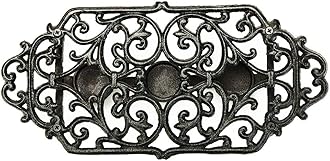 Sungmor Heavy Duty Cast Iron Teapot Dish Warmer Stable Holder for Tealight Stand | Tealight Warmer Decorative Stove for Villa Yard Balcony-Flower Shape