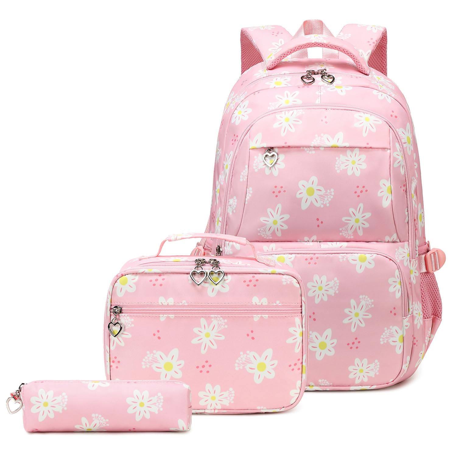 EKUIZAI Daisy Backpack for Girls,School Bags for Middle School Students Elementary Bookbags for Teen Girls with Daisies