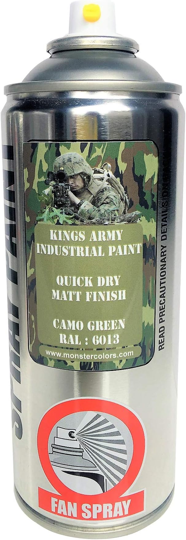 Kings Army Camouflage Green Military Matt Spray Paint Ral 6013 400ml