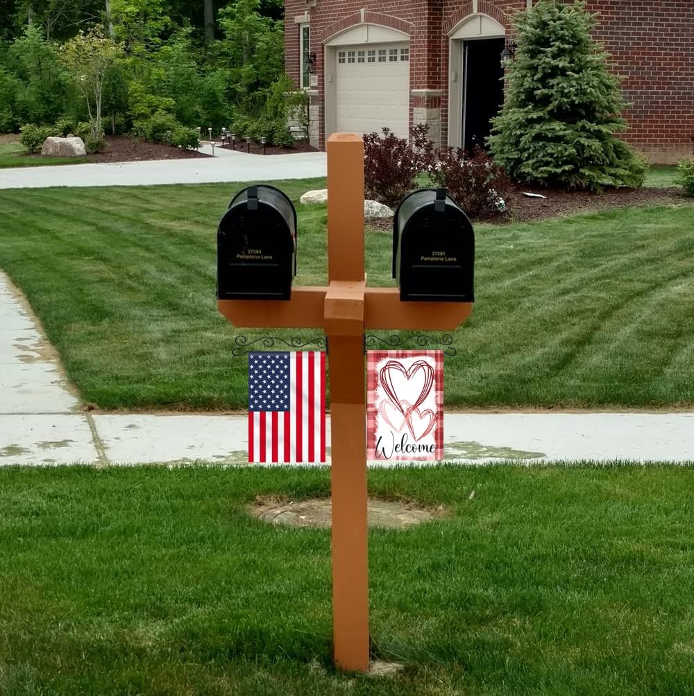 Wall Garden Flag Holder 4 pack,Garden Flag Wall Hanger,one piece garden flag stand for Mailbox