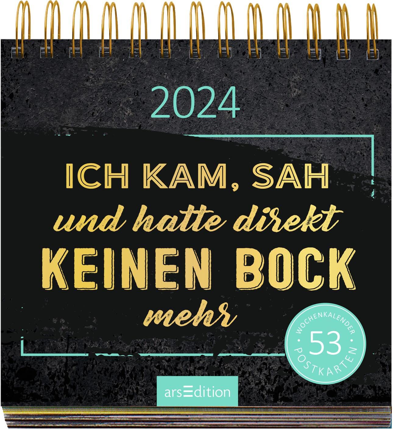 Display Postkartenkalender 2024: Mit 20 x 3 Ex. | Wochenkalender 2024, 53 Postkarten zum Abtrennen und Verschicken