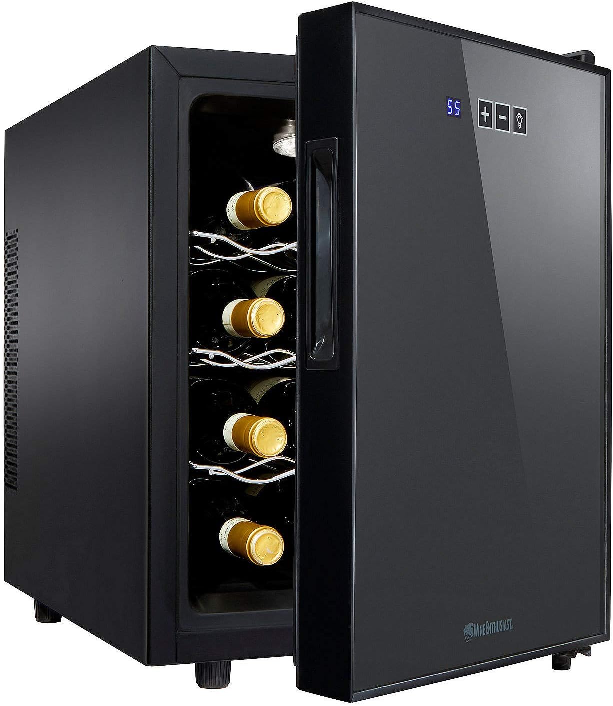 Wine Enthusiast 12 Bottle Compact Wine Cooler Mini Fridge