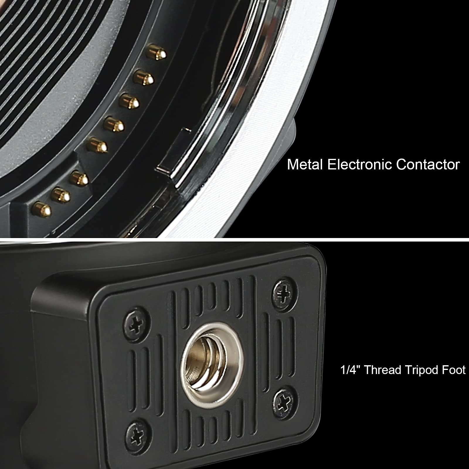 Meike MK-C-AF4 Adattatore per obiettivo EF-EOS M Auto-Focus per Canon EF/EF-S obiettivo per fotocamere Canon EOS-M Mirrorless M1, M2, M3, M6II, M50, M100, M200