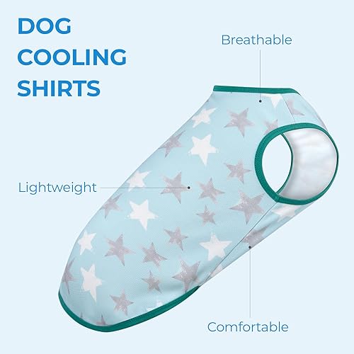 Vista 11 de Camisas refrescantes para perros, camisas para perros extra pequeñas, ropa para perros machos y hembras, camisetas refrescantes para Yorkie