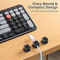 Vista 9 de 6Pack Cord Organizer, [1s Lock Dual Spring] Adhesive Cable Clips - OMOTON Cable Holder Wire Clips, Under Desk Cable Management, Phone Charger Cord