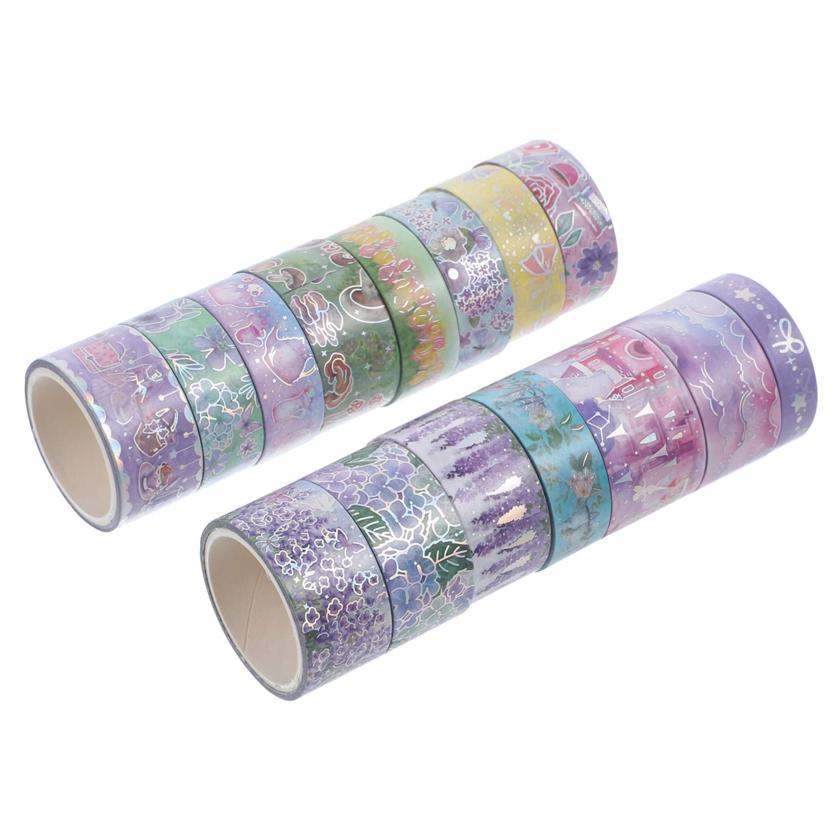 EXCEART 45rollos Cinta Decorativa De Washi para Manualidades Scrapbooking y Decoración De Diarios Diseño De Flores para
