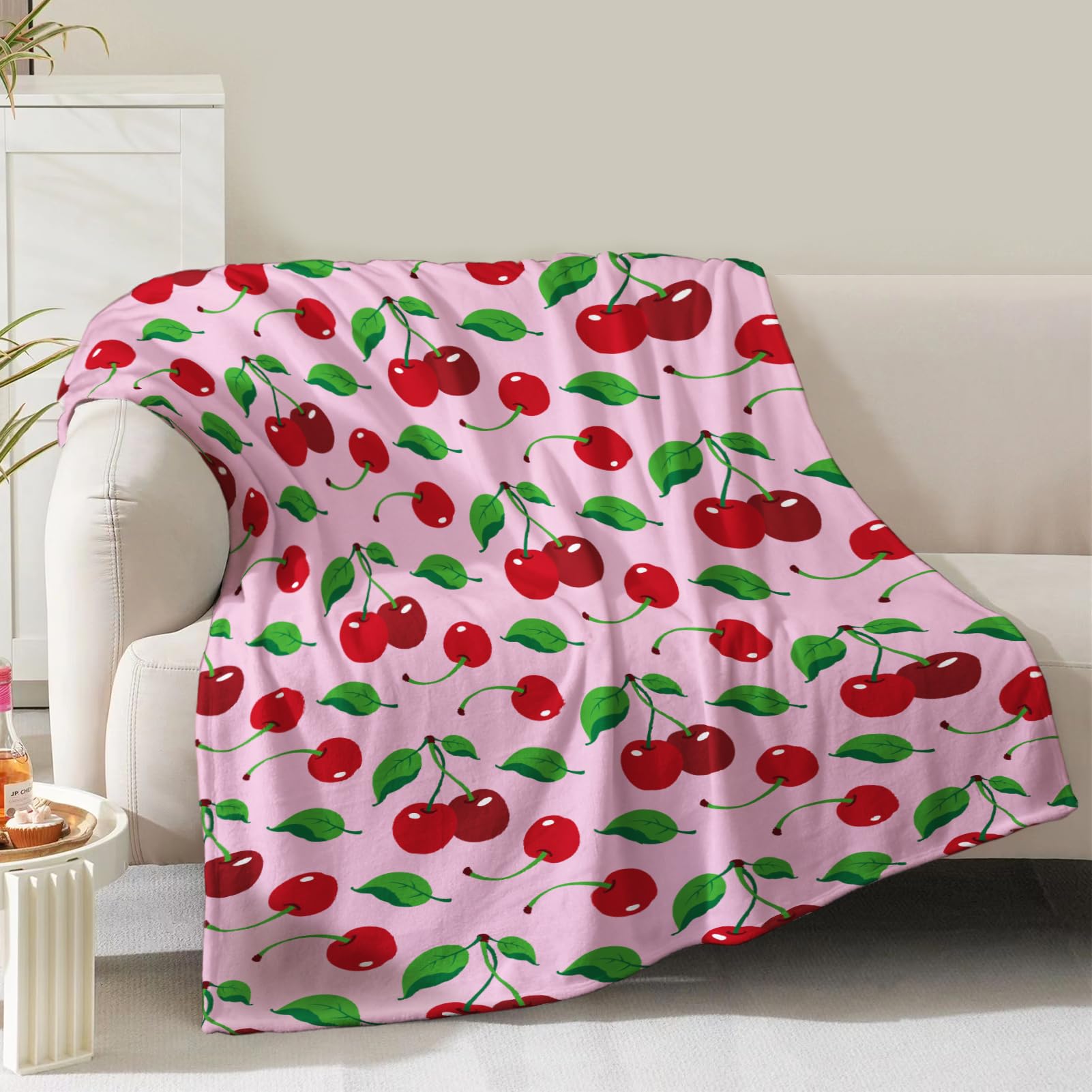 Amazon.com: Cherries Blanket Gifts for Women Girls Mom Kids Adults
