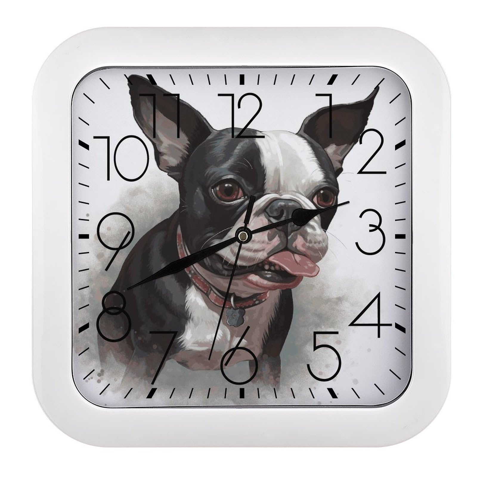 Horloge personnalisée Boston Terrier cadeau idéal pour passionnés