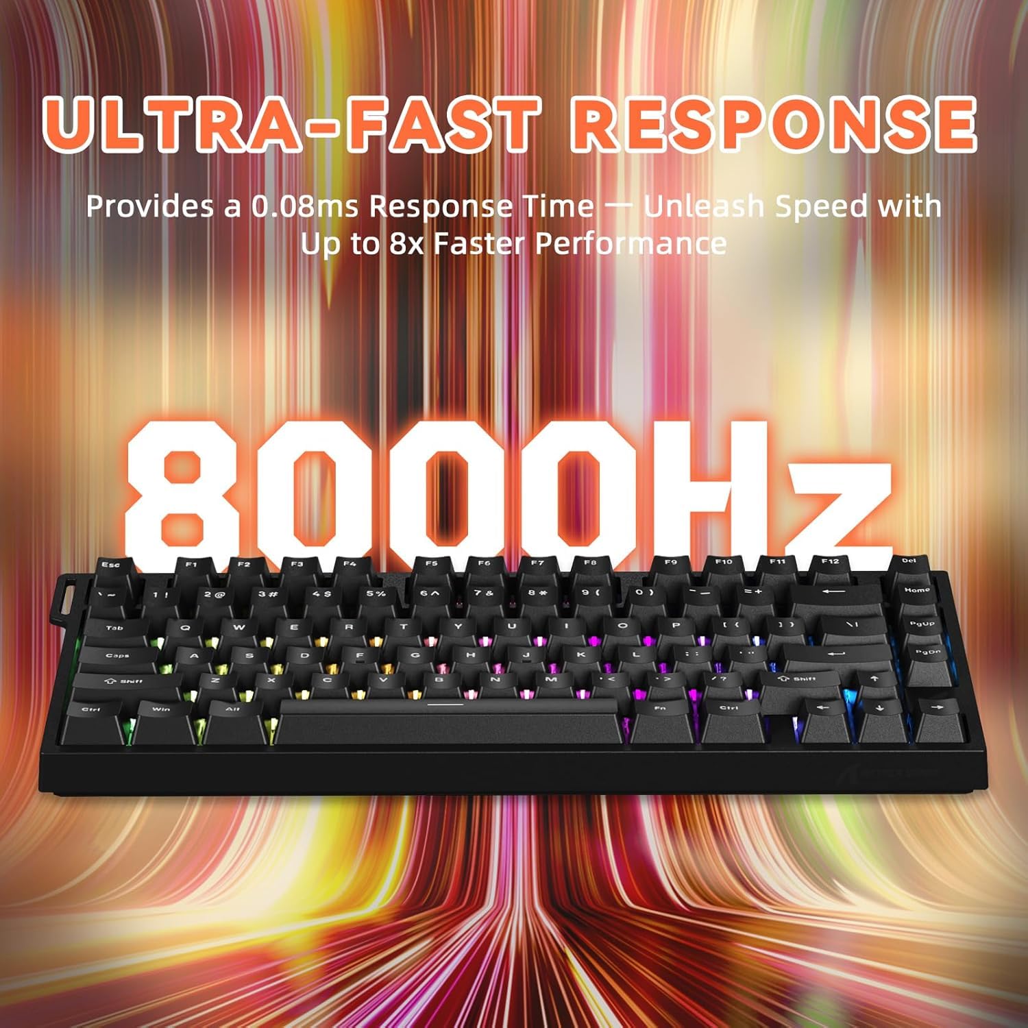 Amazon.com: ATTACK SHARK R82HE Rapid Trigger Wired RGB Mechanical
