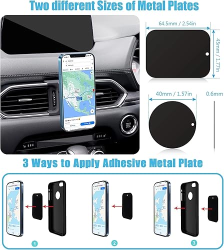 Miniatura 5 de Mengfly Soporte para teléfono de coche soporte para teléfono de ventilación de aire soporte para coche para Mazda CX-5 2017 2018 2019 2020 2021 CX-8