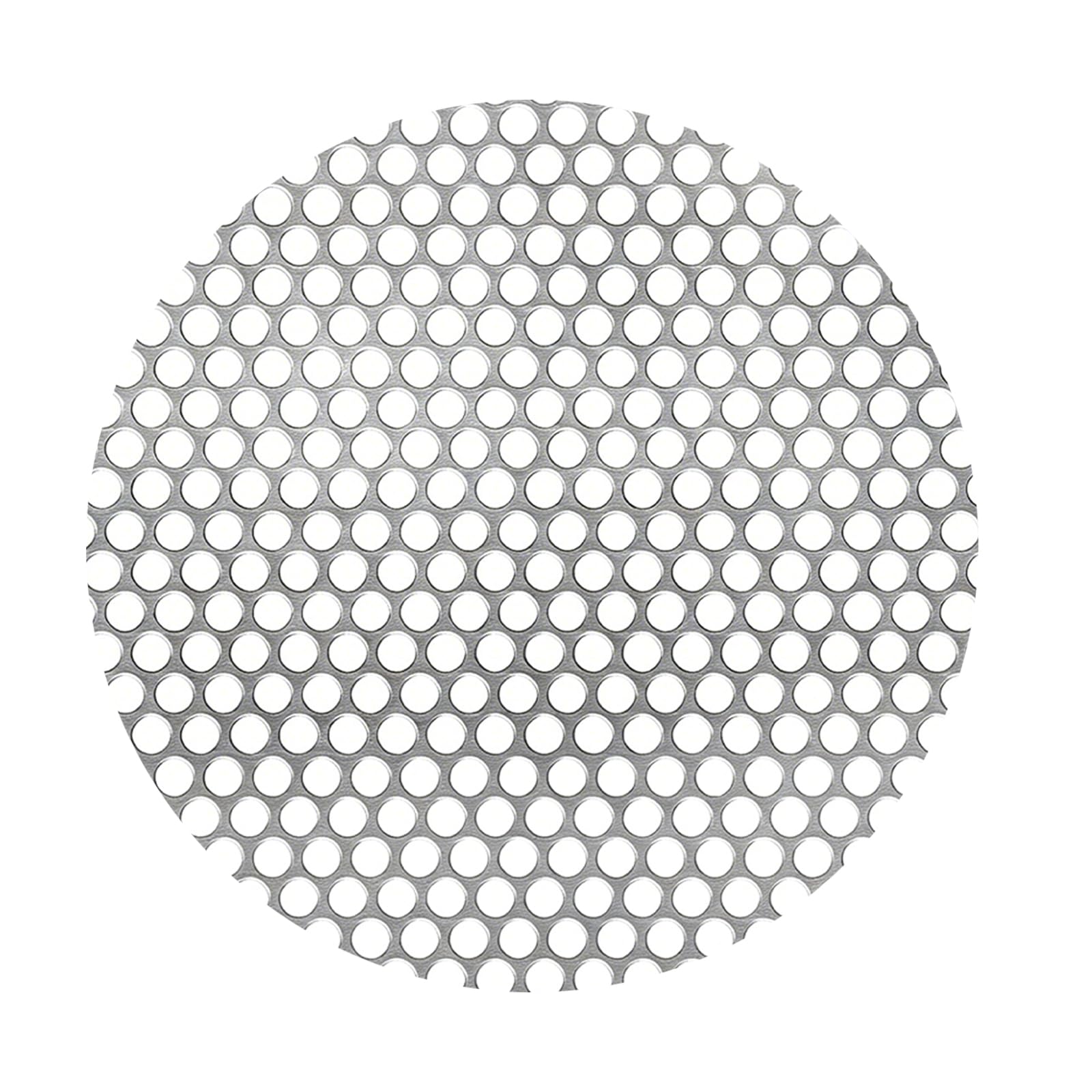 View 1 of 19GA Perforated Stainless Steel Sheet, 0.2" Aperture (About 1/5",5mm), Flue Ventilation, Filtration, Speaker Grille (1pcs 5.9'' Round)
