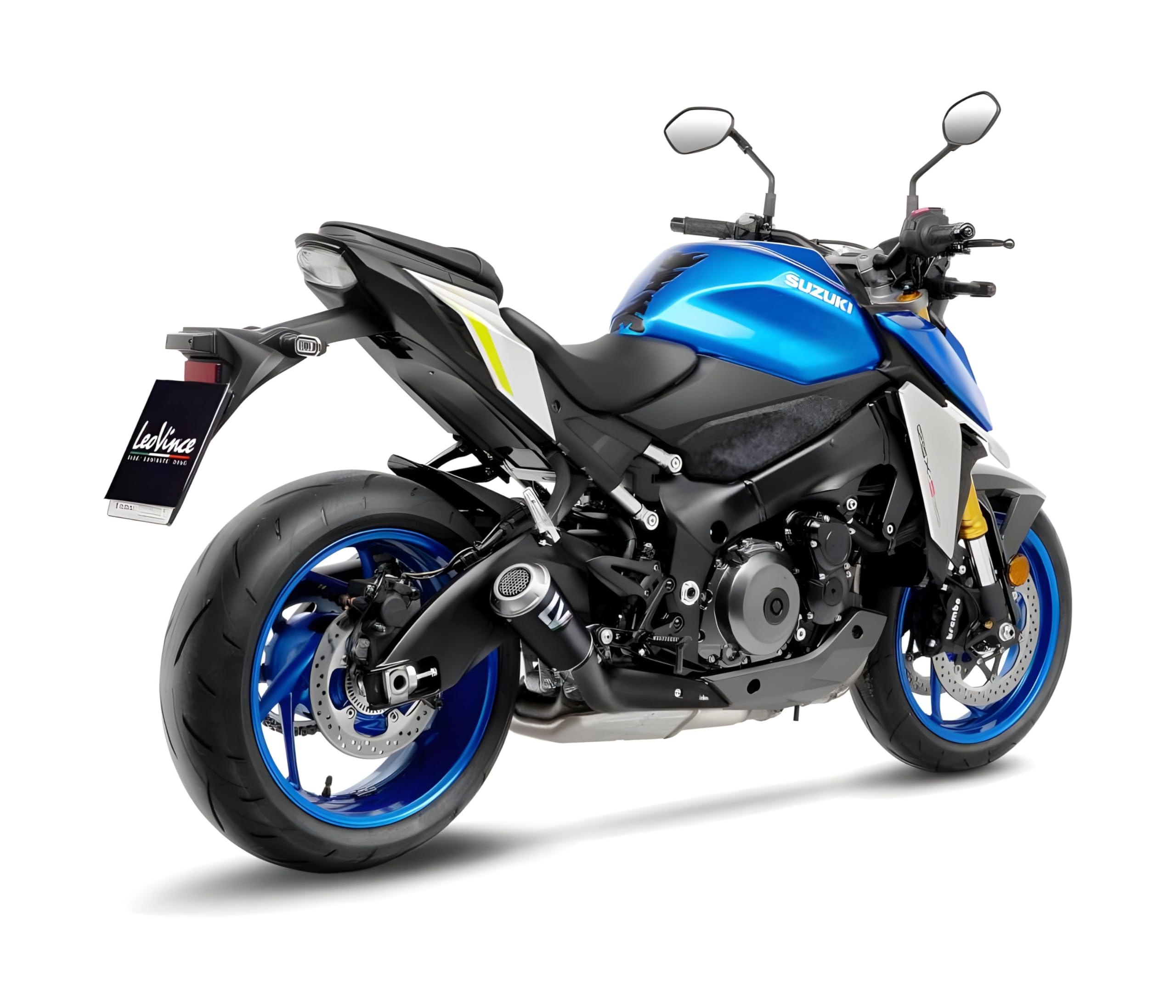 Endschalldämpfer LeoVince SLIP-ON SBK LV-10, Carbon, Edelstahl Kappe, mit Zulassung für Suzuki GSX-S 950/1000 / GT