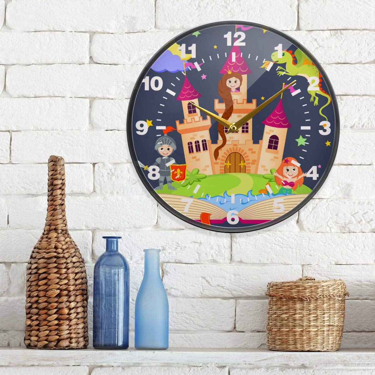 Orologio Da Parete Silenzioso 24 Cm | Design Moderno In Acrilico E MDF, Funziona A Batteria