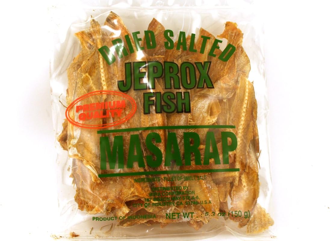 Dried Salted Jeprox Fish (Fillet of Smelt Fish) - 5.3oz (Pack of 1)
