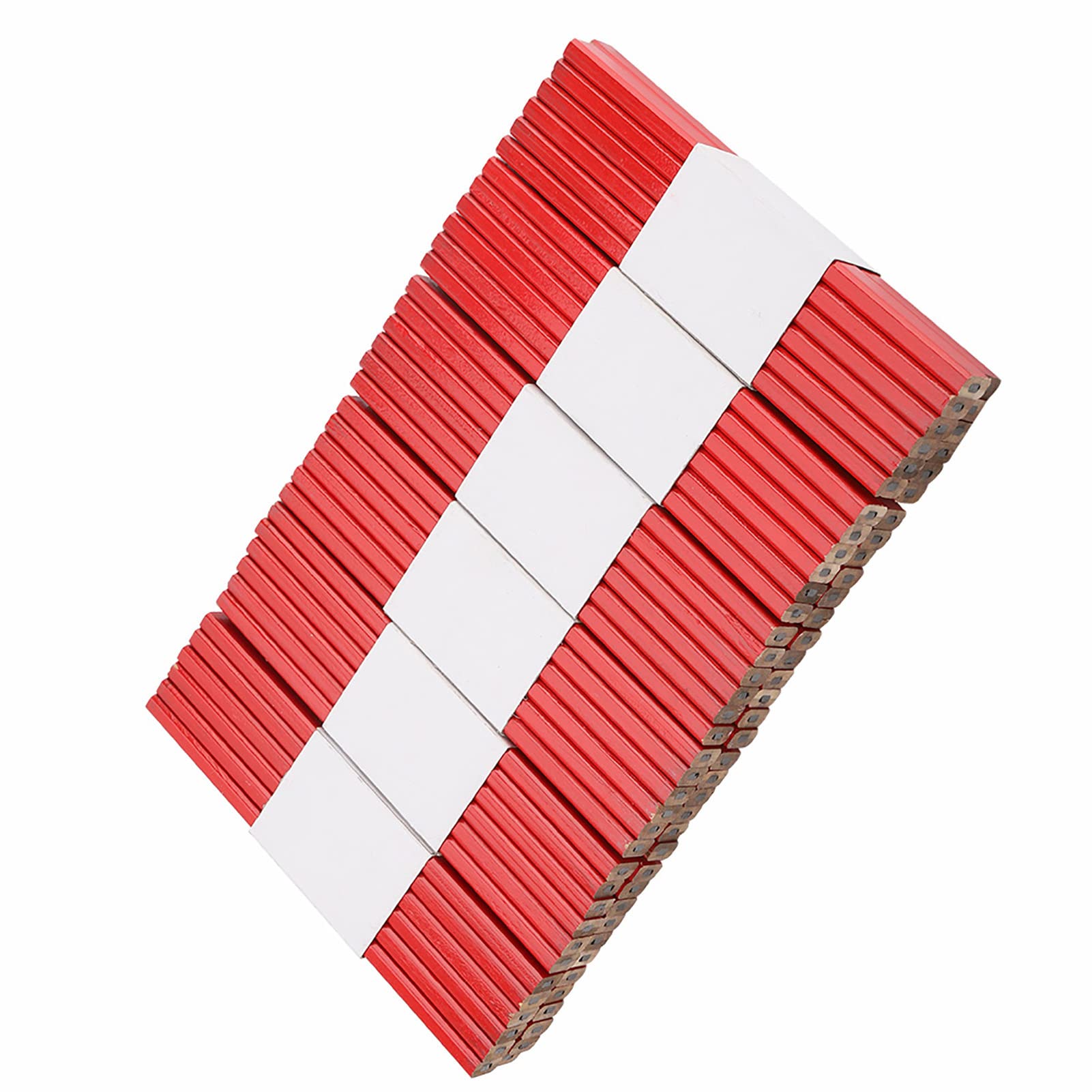 Ausla Lápices de Carpintero 72PCS Lápices de Marcado de Plomo Negro Octogonales de Madera 175 Mm con Diseño de Escala Fácil Agarre Antivuelco para Carpintería Albañilería Constructores Carpinteros