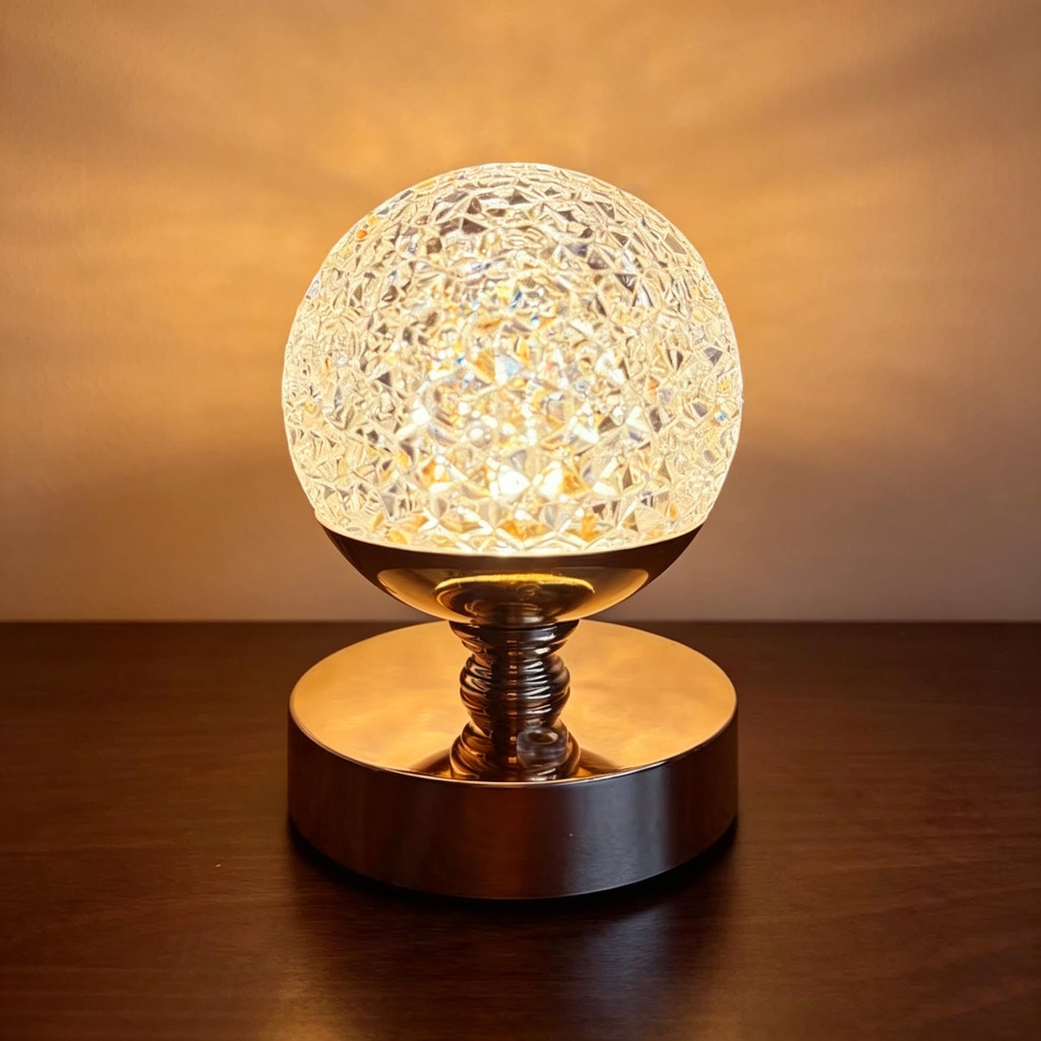 Maimeili Diamond Crystal Table Lamp Stepless Dimmable Desk Lamp — image 1