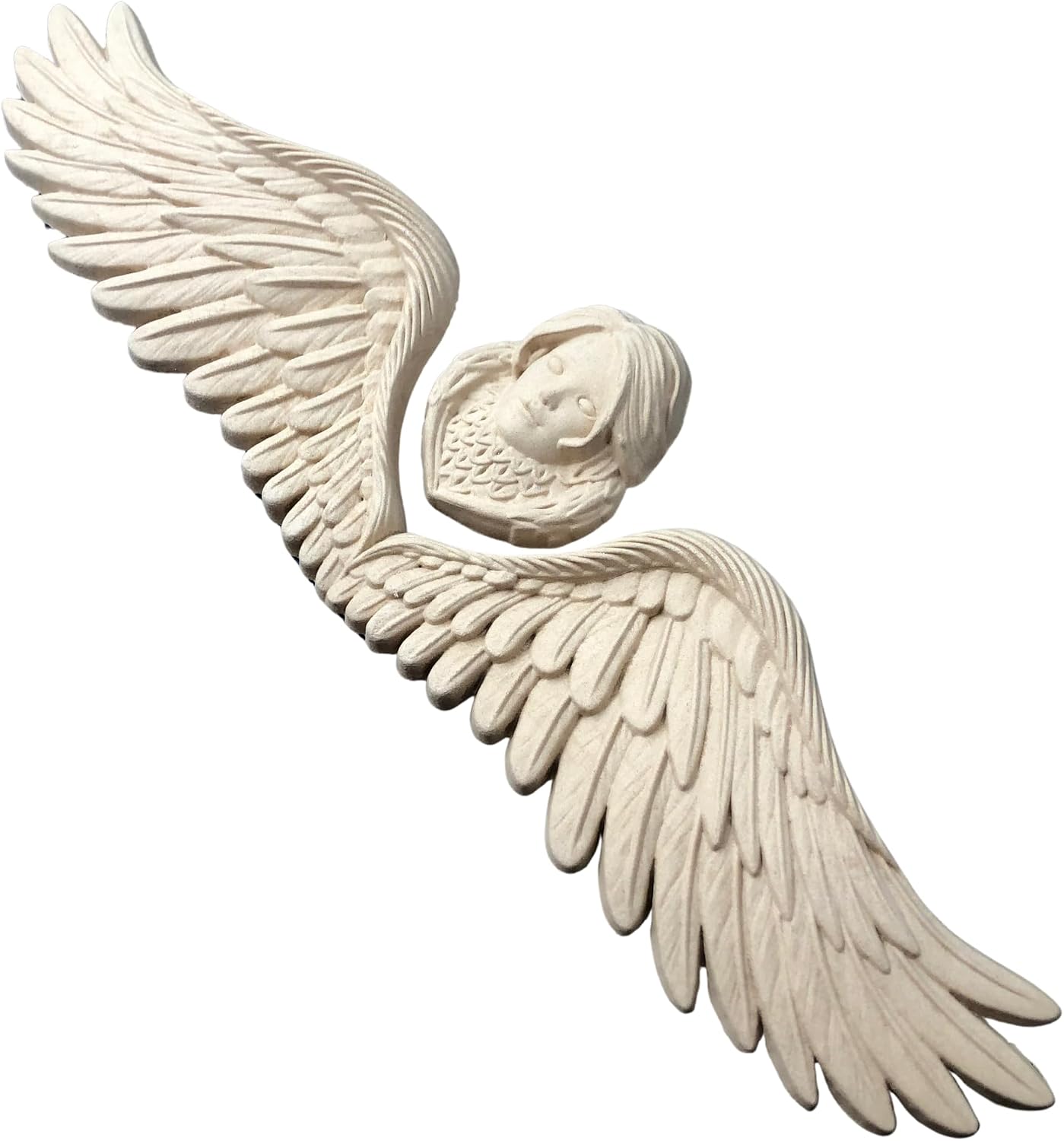 WoodUbend WUB0519 Pack of 2 Angels Heat Bendable & Flexible Wood Appliques 12x43cm - DIY Craft, Furniture & Home Decor - Easy to Apply & Paint - Versatile, Reusable & Durable Decorative Decals