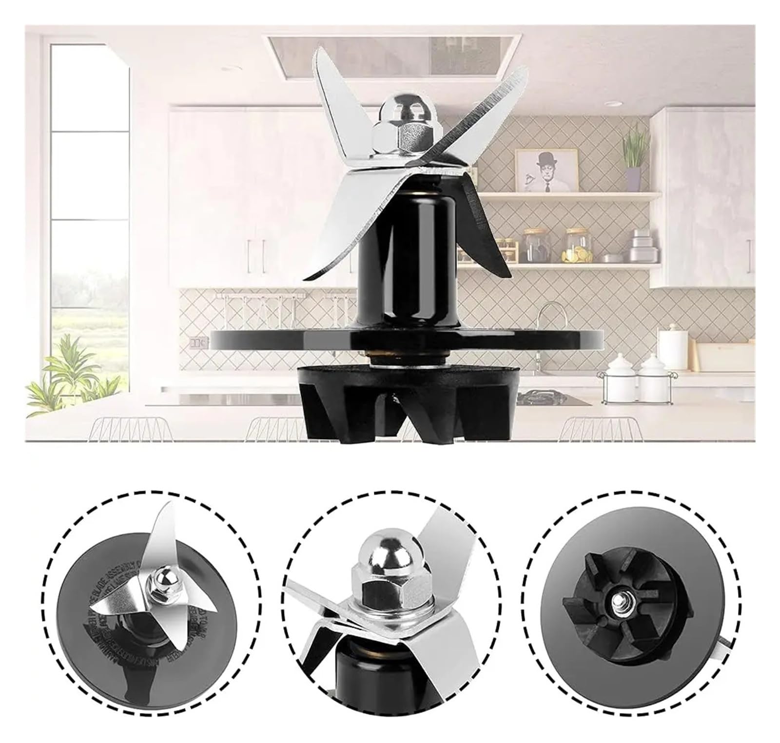 Genérico Compatible con, Cuisinart, Conjunto Cuchilla Batidora