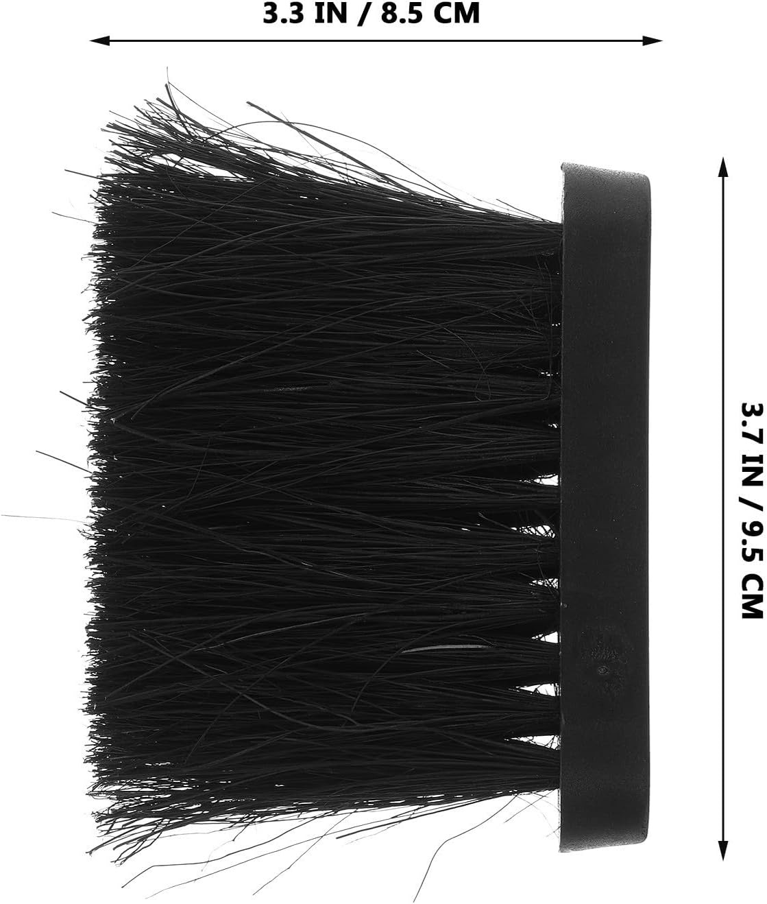 2pcs Fireplace Cleaning Brush Head for Furnace Ash Removal Black