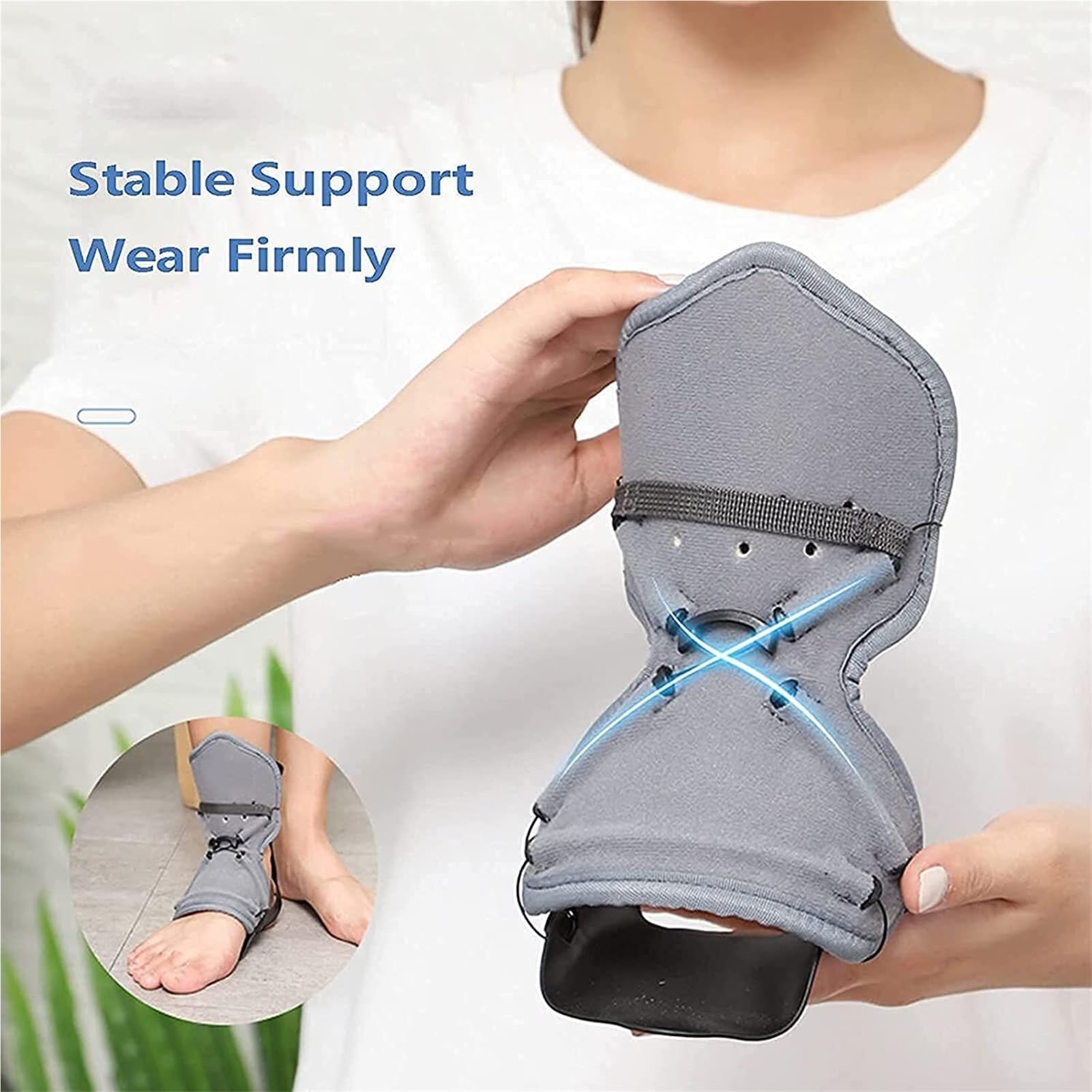 Bota De Soporte De Tobillo Bota Walker Bota Médica Órtesis De Caída Del Pie Ajustable Corrector Postural De Caída Del Pie Del Tobillo for Protección Del Tobillo Bota De Tobillo De Corrección(L)