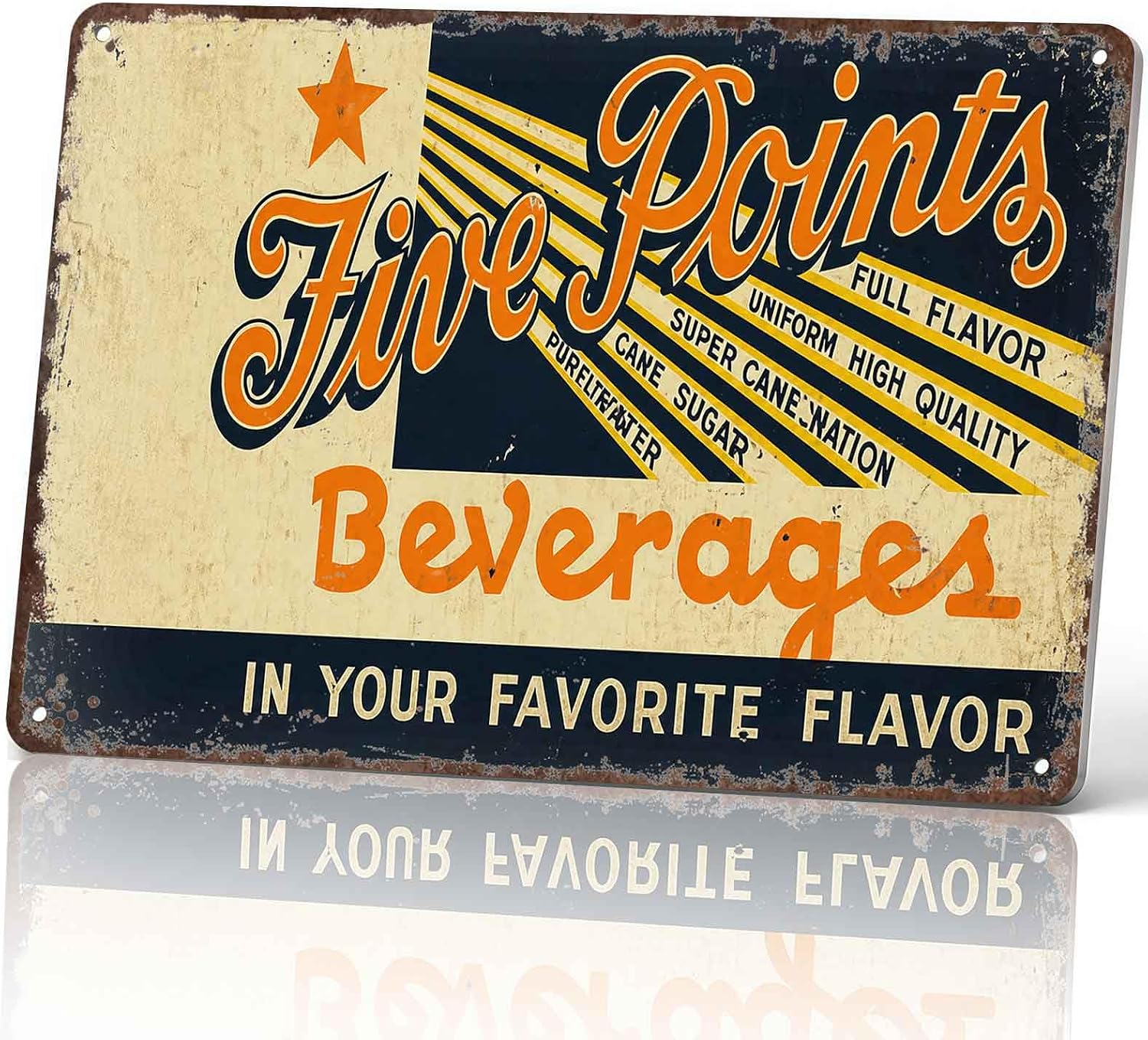 Five Points Beverages In Your Favorite Flavor Metal Sign 8 x 12 Inch