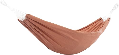 Vivere Hamaca doble brasileña resistente a la decoloración y a la intemperie (Coral)