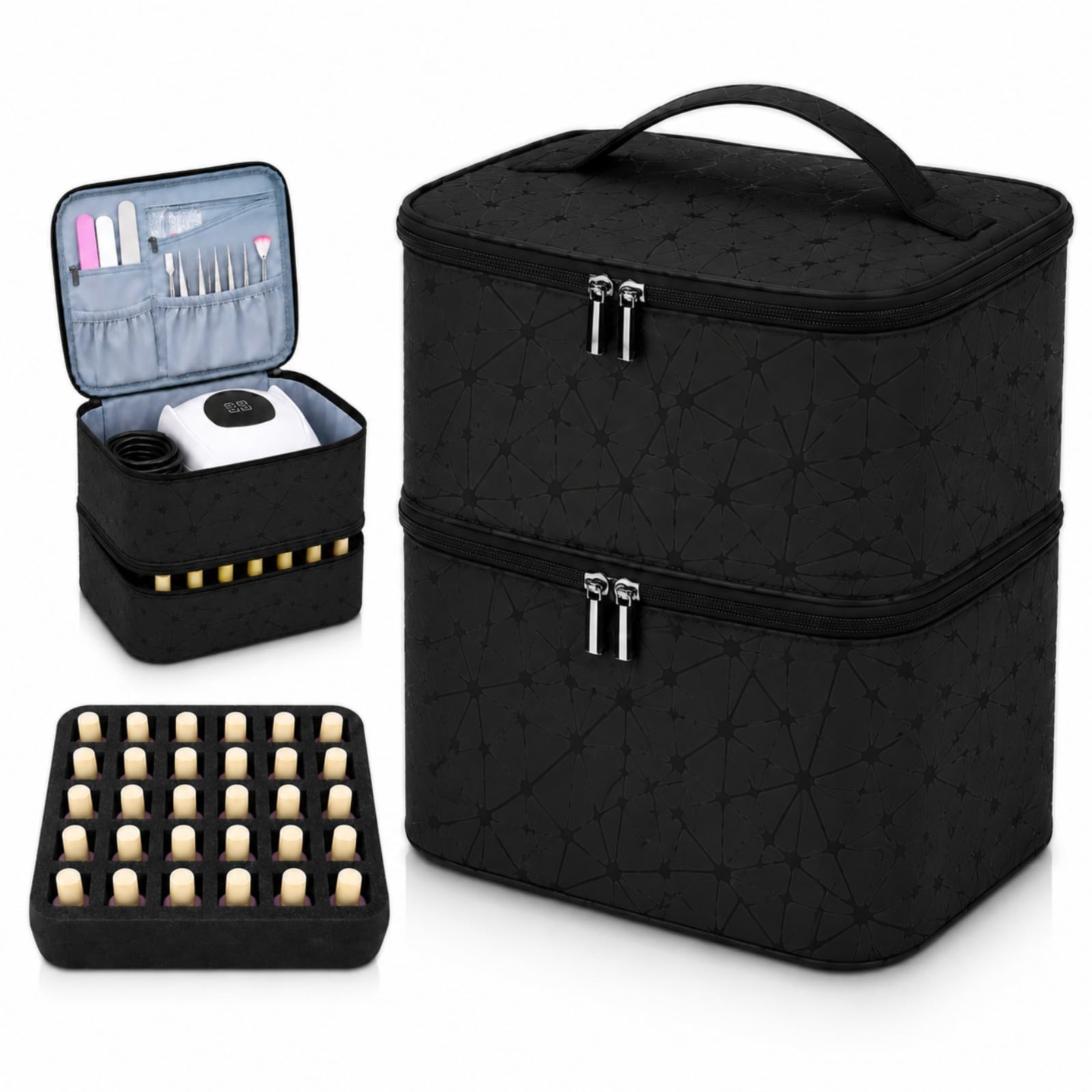 Bolsa organizadora de esmalte de uñas para evitar desorden 8