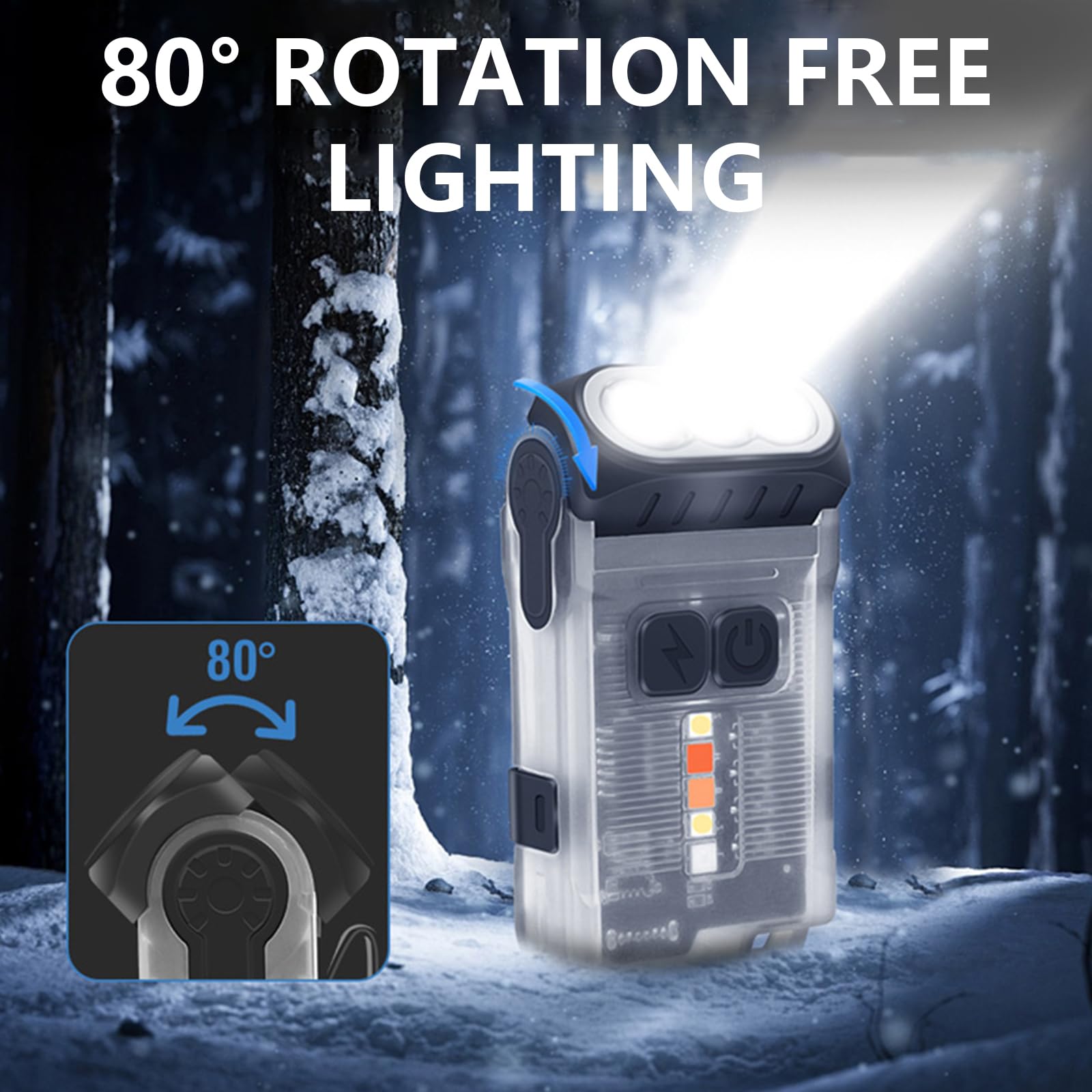 Torcia a LED Torcia Piccola Clip Cappello Torcia Torcia Campeggio Tasca Torcia Impermeabile Torcia Outdoor Torcia
