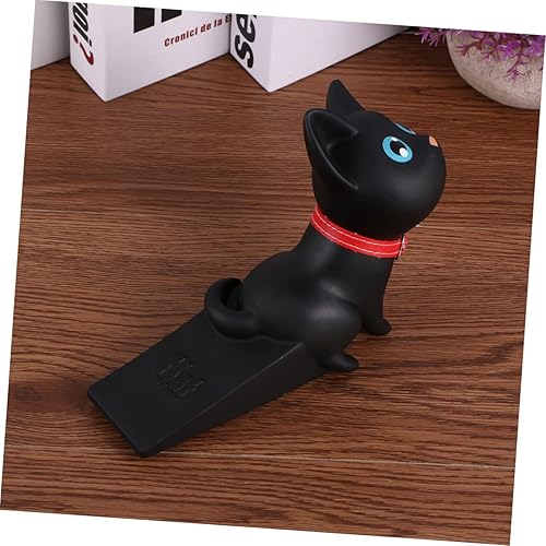 Miniatura 6 de Ciieeo Tope de puerta de animal para puerta, alarma de cuña para puerta, tapón de puerta de gato negro, limitador de enchufe de puerta, sin
