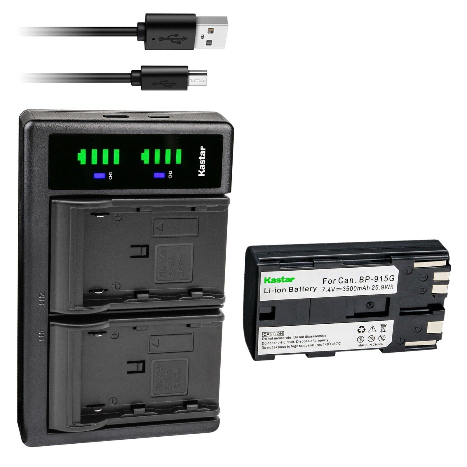 Kastar 1-Pack BP-915G Battery and LTD2 USB Charger Compatible with Phase One P25 Plus P25+, Phase One P30, Phase One P30 Plus P30+, Phase One P40, Phase One P40 Plus P40+