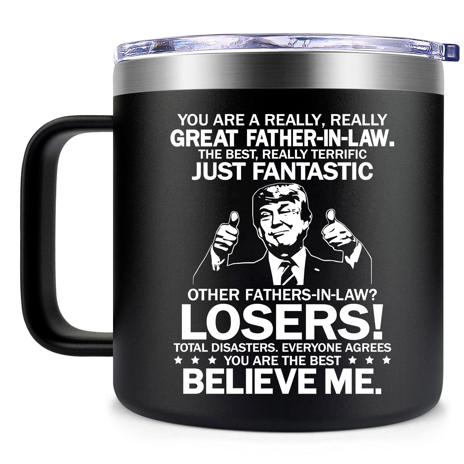 Fufendio Father in Law Gifts for Fathers Day, Birthday, Retirement, Christmas - 14oz Mug Gifts for Father in Law